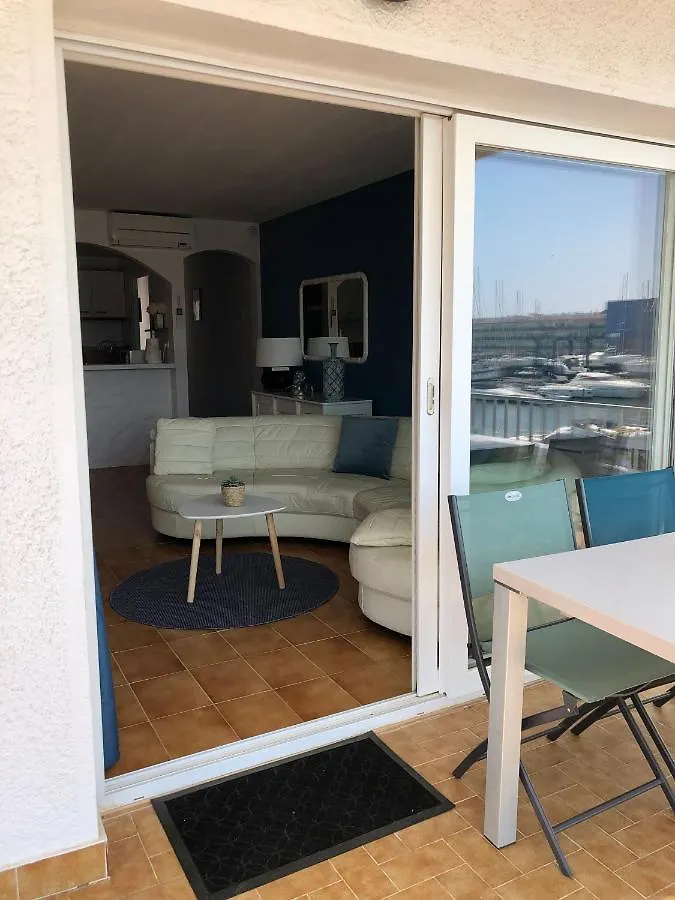 Appartement 80 m2,Port Rhodes D-2 chambres, terrasse panoramique, vue sur le canal principal d’Empuriabrava